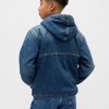 Denim-Hoodie mit Sherpa-Futter für Kinder Denim-Hoodie mit Sherpa-Futter für Kinder