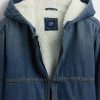 Denim-Hoodie mit Sherpa-Futter für Kinder Denim-Hoodie mit Sherpa-Futter für Kinder