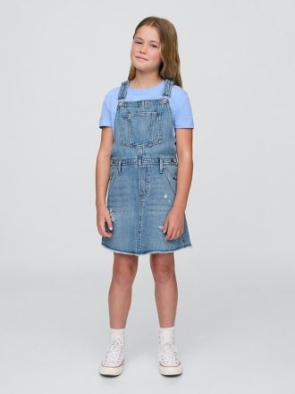 Denim-Latzkleid für Kinder