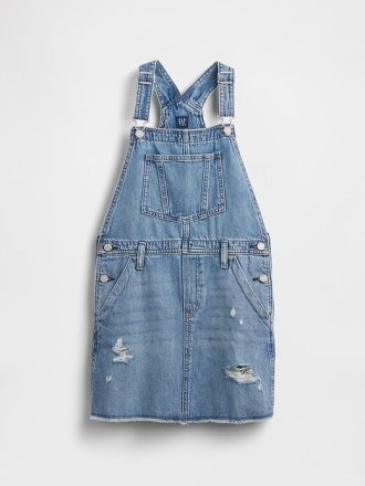 Denim-Latzkleid für Kinder
