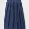 Denim-Midirock mit Westernpasse Denim-Midirock mit Westernpasse