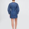 Denim-Minikleid mit Fassärmeln Denim-Minikleid mit Fassärmeln