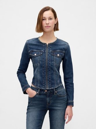 Denim-Motorradjacke