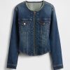 Denim-Motorradjacke Denim-Motorradjacke