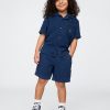 Denim-Outfit-Set aus Crinkle-Gaze für Babys und Kleinkinder Denim-Outfit-Set aus Crinkle-Gaze für Babys und Kleinkinder