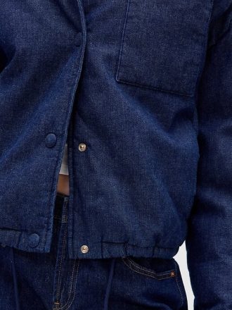Denim-Pufferjacke