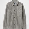 Denim-Streifenhemd mit großem Muster Denim-Streifenhemd mit großem Muster