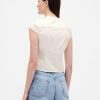 Denim-Top mit Schluppenkragen Denim-Top mit Schluppenkragen