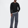 Doppelt gestricktes Henley-T-Shirt Doppelt gestricktes Henley-T-Shirt