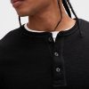Doppelt gestricktes Henley-T-Shirt Doppelt gestricktes Henley-T-Shirt