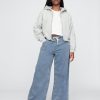 Easy Baggy-Jeans aus Strick mit mittlerer Leibhöhe Easy Baggy-Jeans aus Strick mit mittlerer Leibhöhe