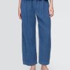 Easy Barrel-Hose aus Baumwollgaze-Denim Easy Barrel-Hose aus Baumwollgaze-Denim