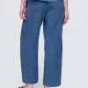Easy Barrel-Hose aus Baumwollgaze-Denim Easy Barrel-Hose aus Baumwollgaze-Denim
