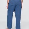 Easy Barrel-Hose aus Baumwollgaze-Denim Easy Barrel-Hose aus Baumwollgaze-Denim