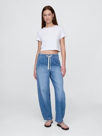 Easy Barrel Jeans mit hohem Bund