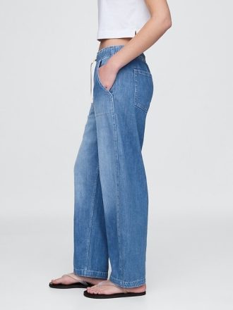 Easy Barrel Jeans mit hohem Bund