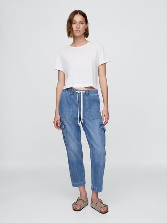 Easy Cargo-Jogginghose aus Denim