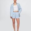 Easy Denim-Boxershorts mit mittlerer Leibhöhe Easy Denim-Boxershorts mit mittlerer Leibhöhe