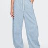 Easy Horseshoe Jeans aus ultraweichem Denim mit mittelhohem Bund und Streifen Easy Horseshoe Jeans aus ultraweichem Denim mit mittelhohem Bund und Streifen