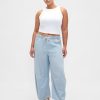 Easy Horseshoe Jeans aus ultraweichem Denim mit mittelhohem Bund und Streifen Easy Horseshoe Jeans aus ultraweichem Denim mit mittelhohem Bund und Streifen