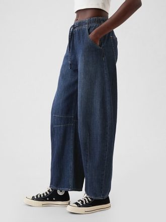 Easy Horseshoe Jeans mit mittelhohem Bund