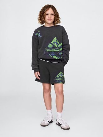 Easy Sweatshorts mit Grafik für Kinder, 5 Zoll