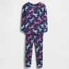 Einhorn-Pyjama-Set aus gebürsteter Bio-Baumwolle für Babys und Kleinkinder