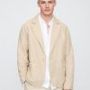 Entspannter Blazer aus Leinen und Baumwolle