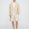 Entspannter Blazer aus Leinen und Baumwolle