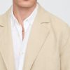 Entspannter Blazer aus Leinen und Baumwolle