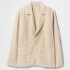 Entspannter Blazer aus Leinen und Baumwolle