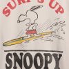 Entspanntes Snoopy-Grafik-T-Shirt Entspanntes Snoopy-Grafik-T-Shirt