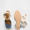 Espadrilles-Keilsandalen aus Denim Espadrilles-Keilsandalen aus Denim