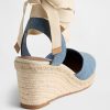 Espadrilles-Keilsandalen aus Denim Espadrilles-Keilsandalen aus Denim