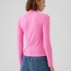 Essential Rib T-Shirt mit Stehkragen Essential Rib T-Shirt mit Stehkragen