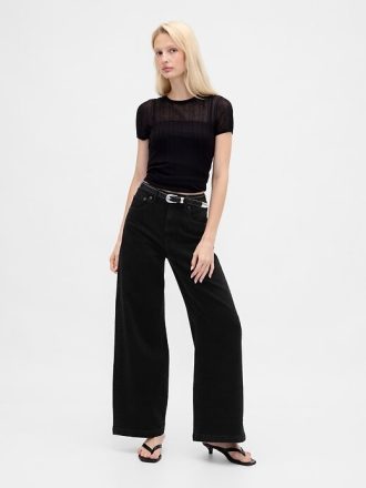 Extra High Rise Stride Wide-Leg-Jeans