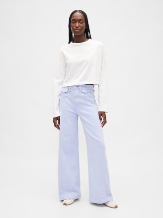 Extra High Rise Stride Wide-Leg-Jeans