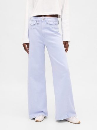 Extra High Rise Stride Wide-Leg-Jeans