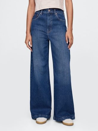 Extra High Rise Stride Wide-Leg-Jeans