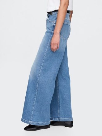Extra High Rise Stride Wide-Leg-Jeans