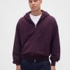 Extra schwerer French Terry-Kapuzenpullover mit Reißverschluss Extra schwerer French Terry-Kapuzenpullover mit Reißverschluss