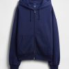 Extra schwerer French Terry-Kapuzenpullover mit Reißverschluss Extra schwerer French Terry-Kapuzenpullover mit Reißverschluss