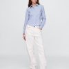 Figurbetontes Crop-Shirt aus Bio-Baumwolle Figurbetontes Crop-Shirt aus Bio-Baumwolle