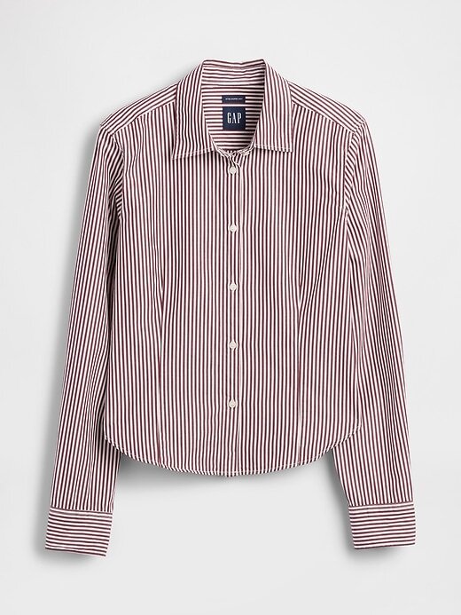 Figurbetontes Crop-Shirt aus Bio-Baumwolle Figurbetontes Crop-Shirt aus Bio-Baumwolle