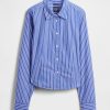 Figurbetontes Crop-Shirt aus Bio-Baumwolle Figurbetontes Crop-Shirt aus Bio-Baumwolle