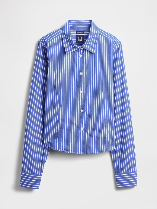 Figurbetontes Crop-Shirt aus Bio-Baumwolle Figurbetontes Crop-Shirt aus Bio-Baumwolle