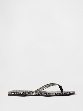 Flip-Flop-Sandalen aus veganem Leder