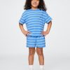 Frottee-Outfit-Set mit strukturierten Streifen für Babys und Kleinkinder Frottee-Outfit-Set mit strukturierten Streifen für Babys und Kleinkinder