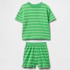 Frottee-Outfit-Set mit strukturierten Streifen für Babys und Kleinkinder Frottee-Outfit-Set mit strukturierten Streifen für Babys und Kleinkinder