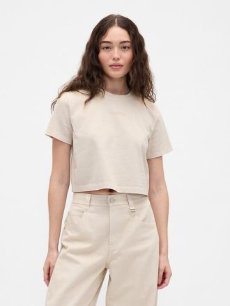 Gap × BÉIS Bio-Baumwolle VintageSoft Crop Graphic T-Shirt